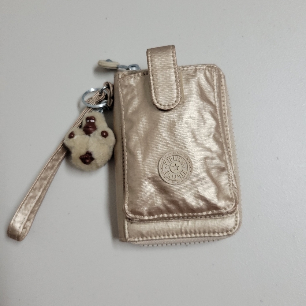 Kipling Pattie Metallic Wallet Wrislet.